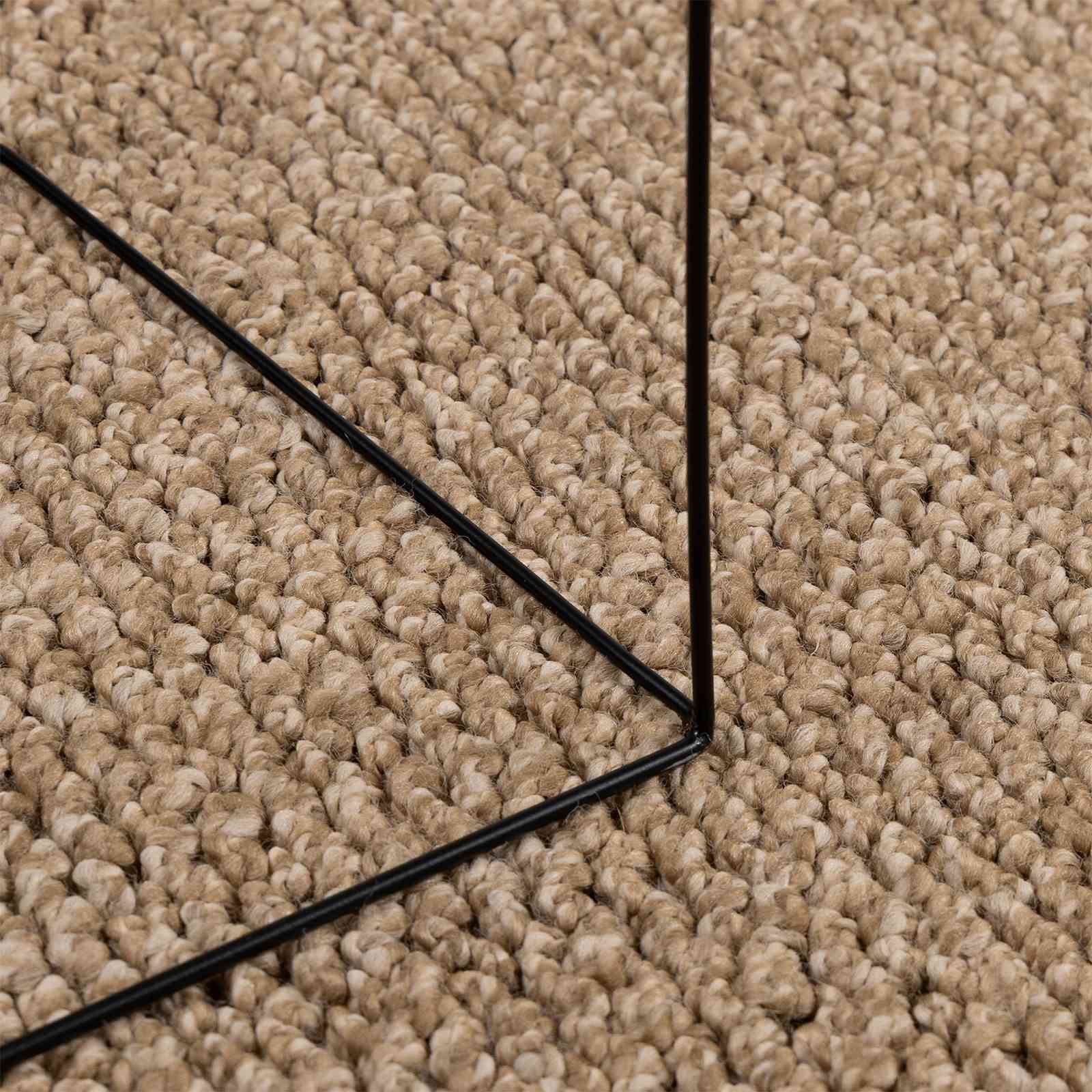 Bereichsteppiche Rechtwinklig AGIRA Natur 150 x 80 cm Polyester