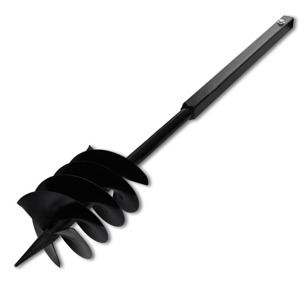 Bohrer mit Griff 80 mm Doppelspirale Schwarz