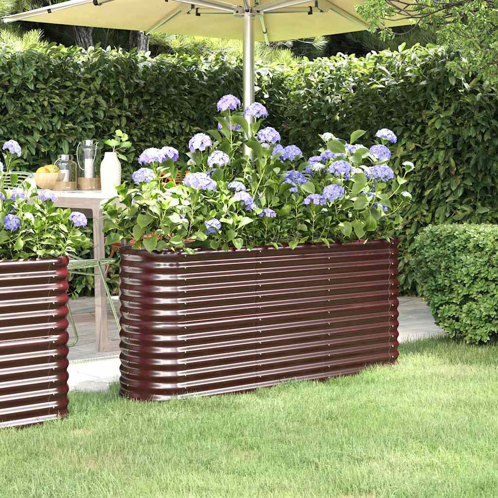 Hochbeet Verzinkter Stahl 114x40x36 cm Grün