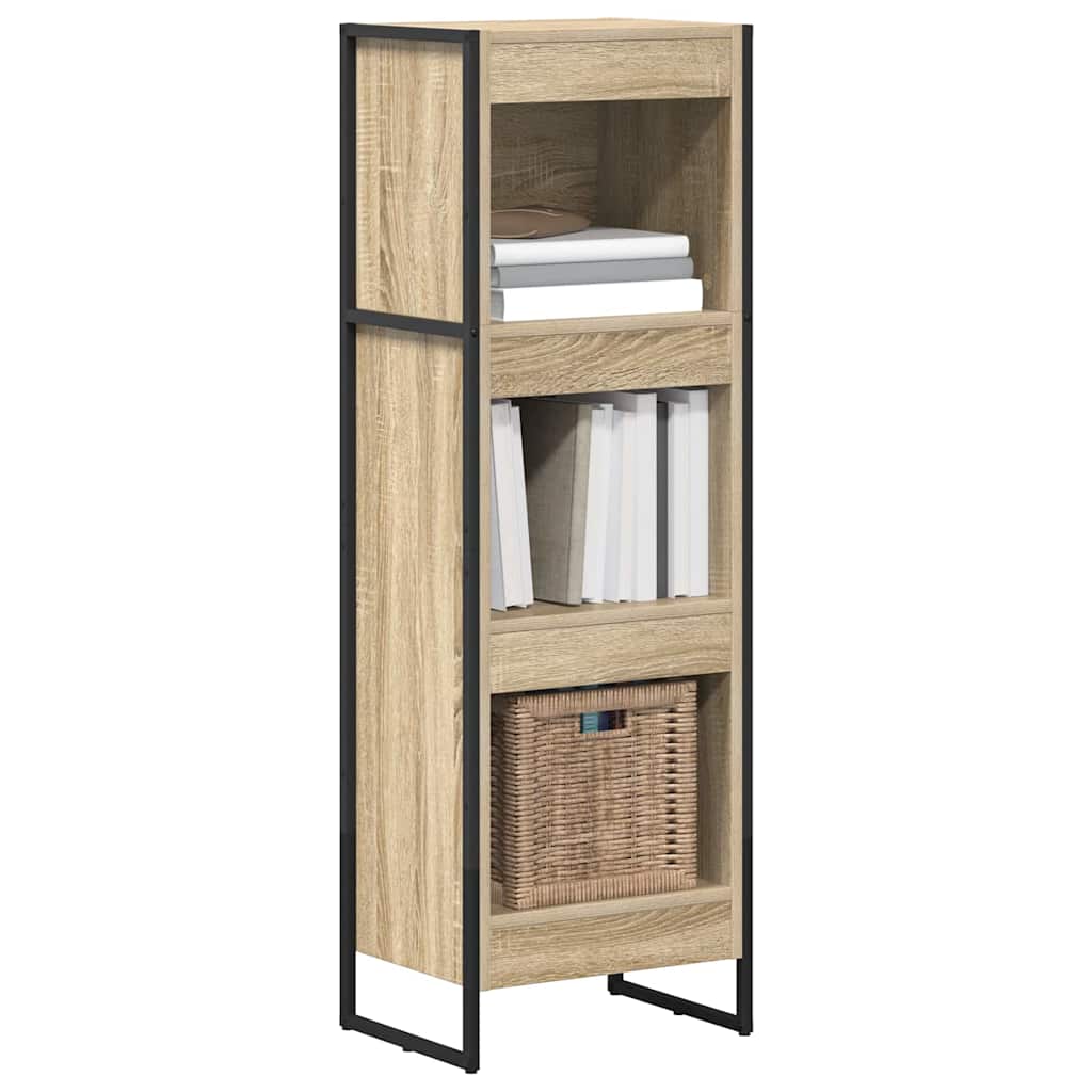 Bücherregal 2 pcs Schwarz Eichen-Optik 60 x 30 x 189,5 cm