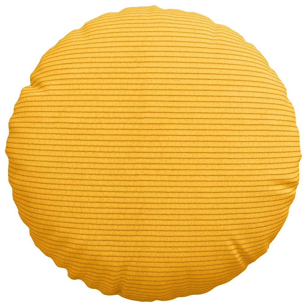 Sitzkissen 2 pcs Hellgrau Ø30 x 13 cm Cordstoff