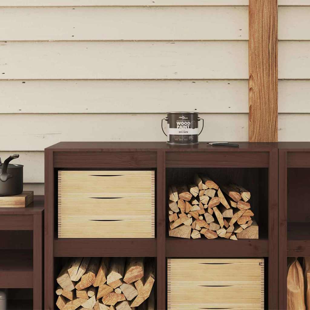 Holzfarbe Schwarz 2,5 L Wanddruck