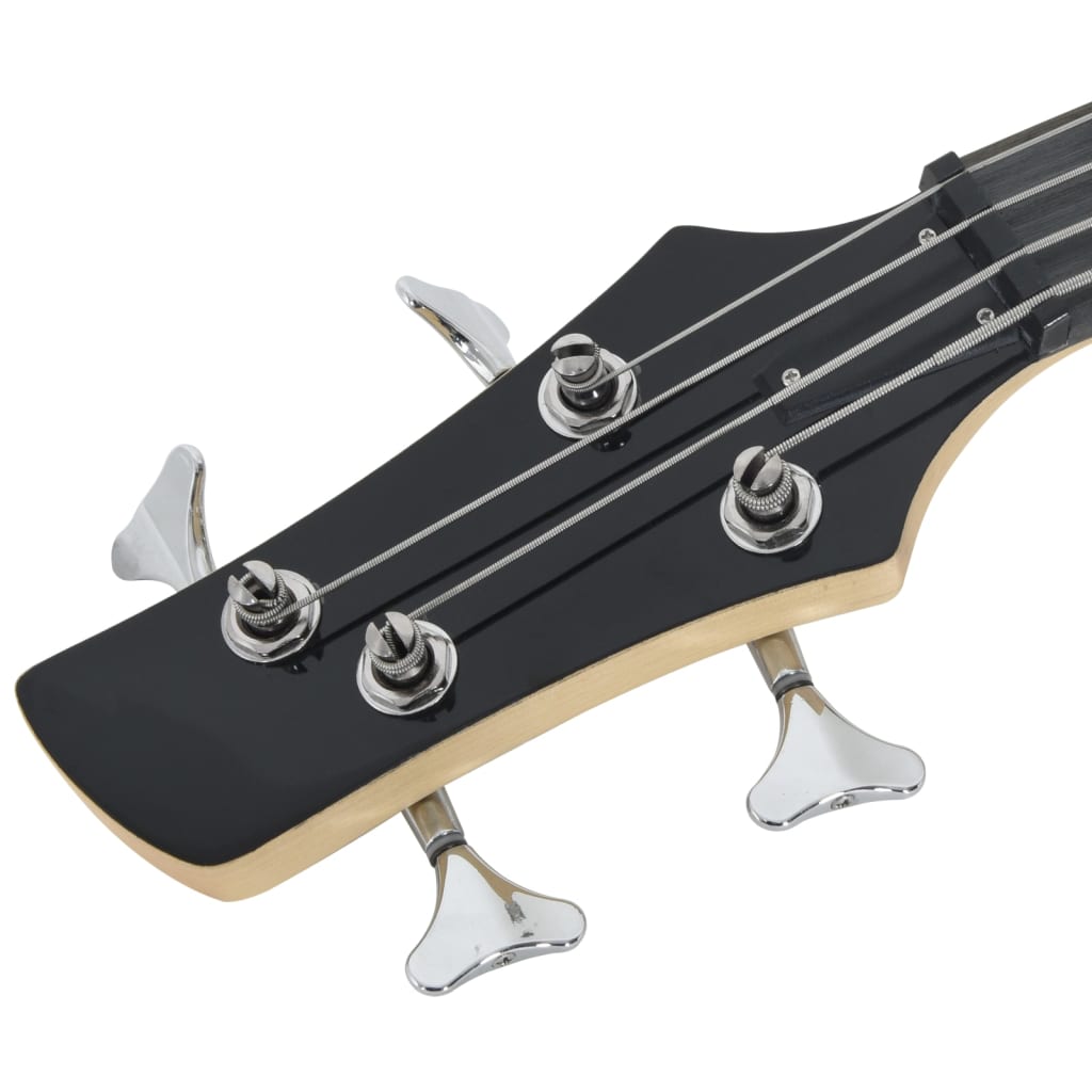 E-Bass für Anfänger mit Tasche Blau und Schwarz 4/4 46"