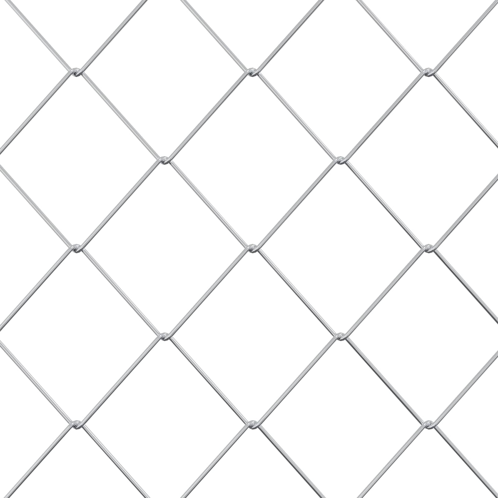 Kettenzaun Verzinkt 2 x 10 m Glas