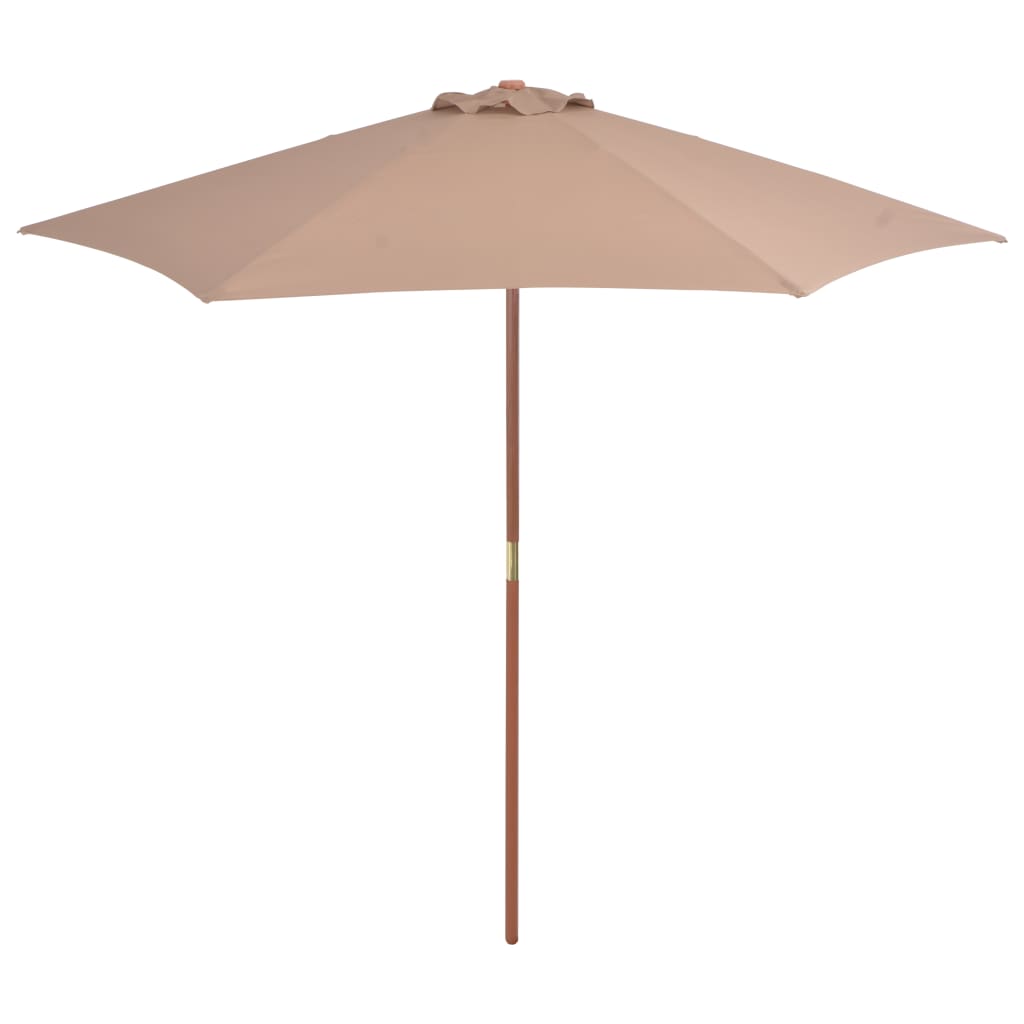 Sonnenschirm mit Holz-Mast 270 cm Blau