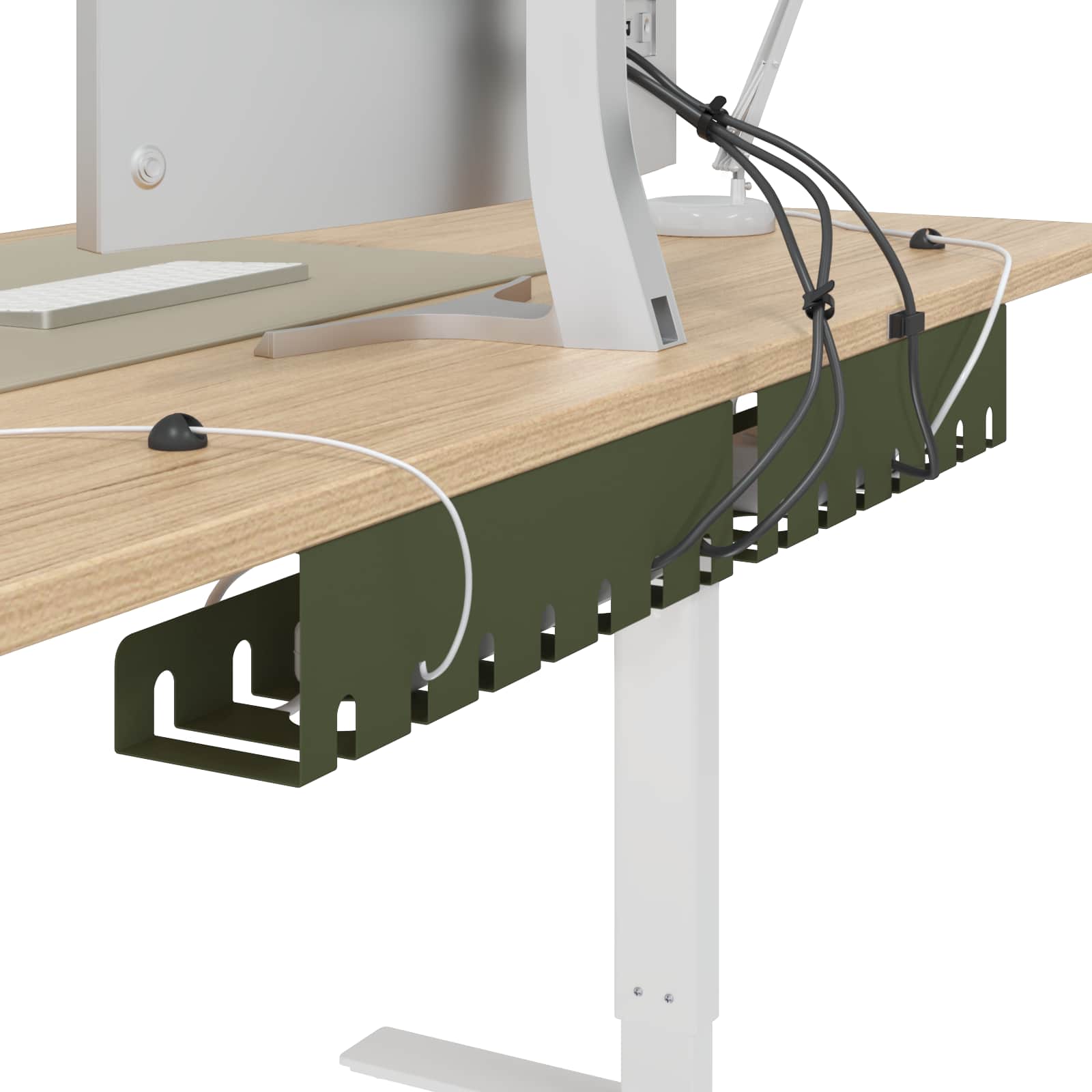 Unter dem Schreibtisch Kabelmanagement Tray 2 Stk. Anthrazit