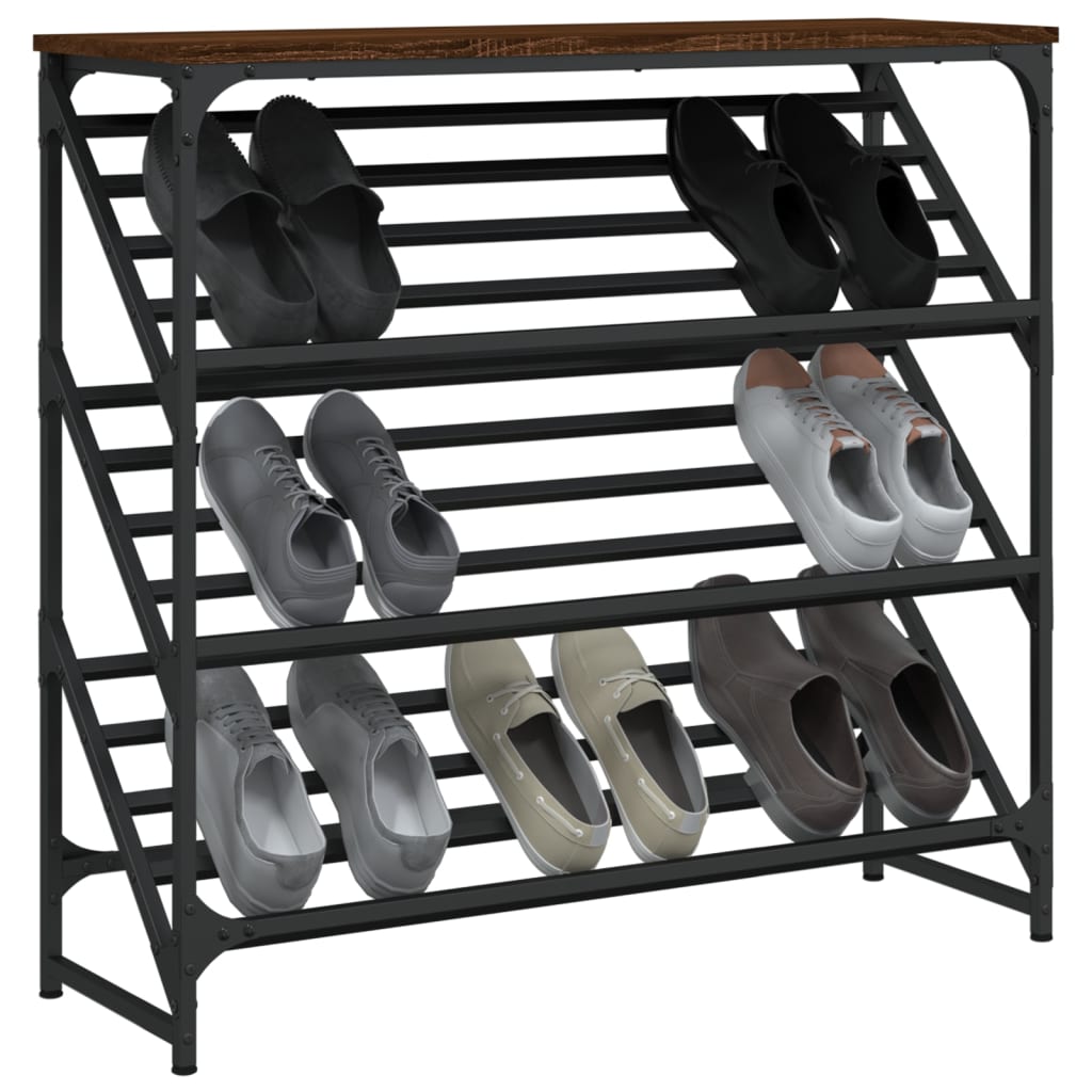 Schuhregal Schwarz 60x30x45 cm Holzwerkstoff