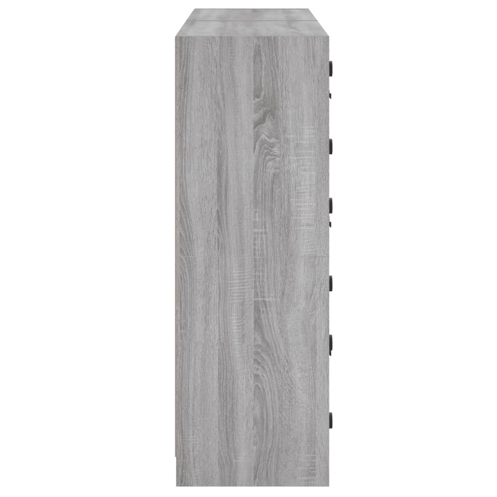 Bücherregal mit Türen Weiß 136x37x109 cm Holzwerkstoff