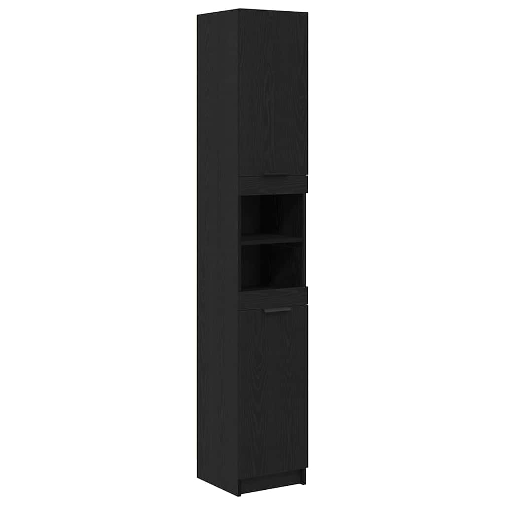 Badschrank Weiß 32x34x188,5 cm Holzwerkstoff