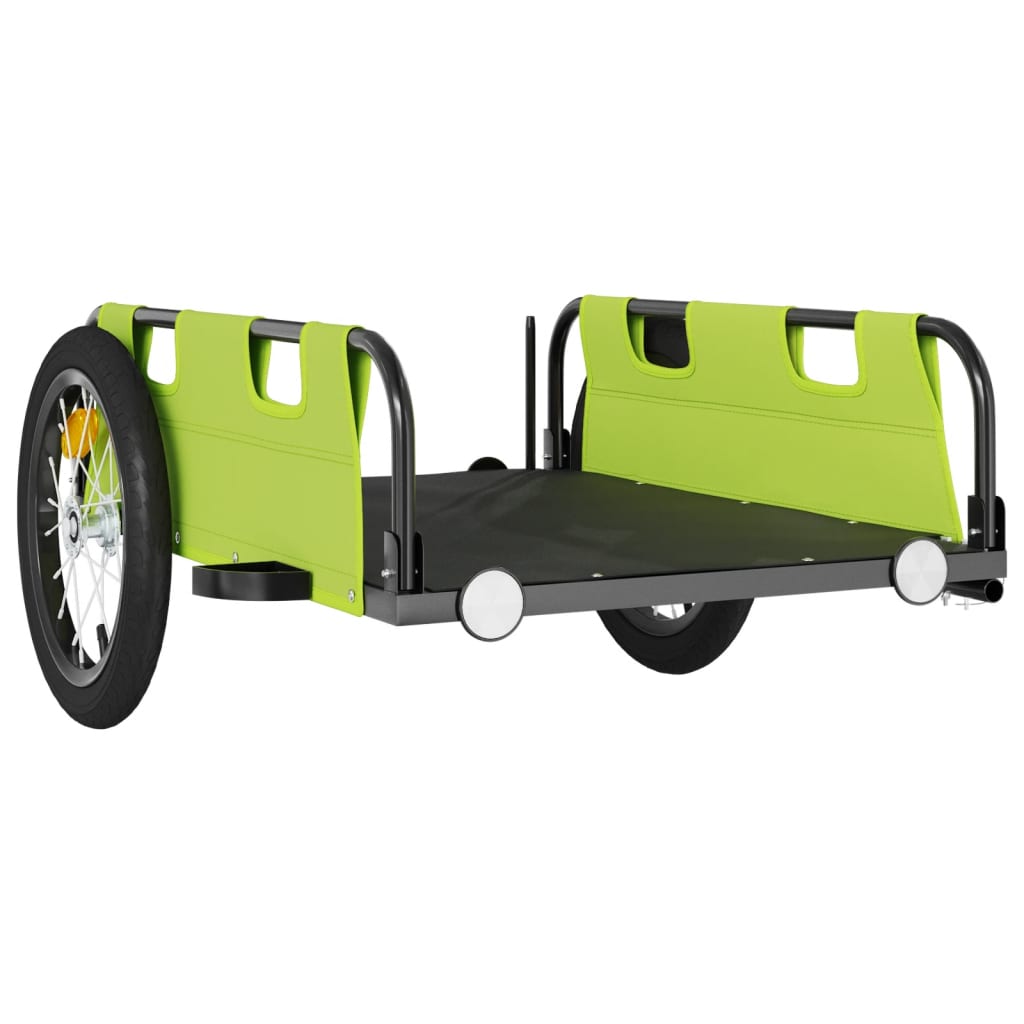Fahrradanhänger Orange Oxford-Gewebe und Eisen