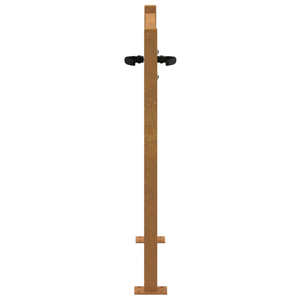 Gartentor 100x75 cm Cortenstahl Quadratisches Design