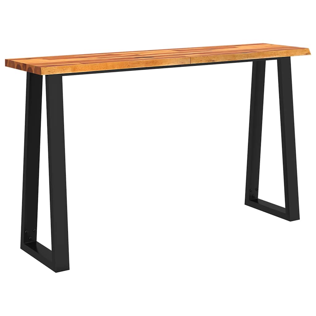 Konsolentisch Baumkante 110x35x80 cm Massivholz Akazie