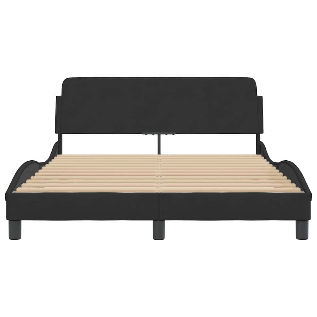 Bettgestell Dover Dunkelgrau 90x190 cm Samt