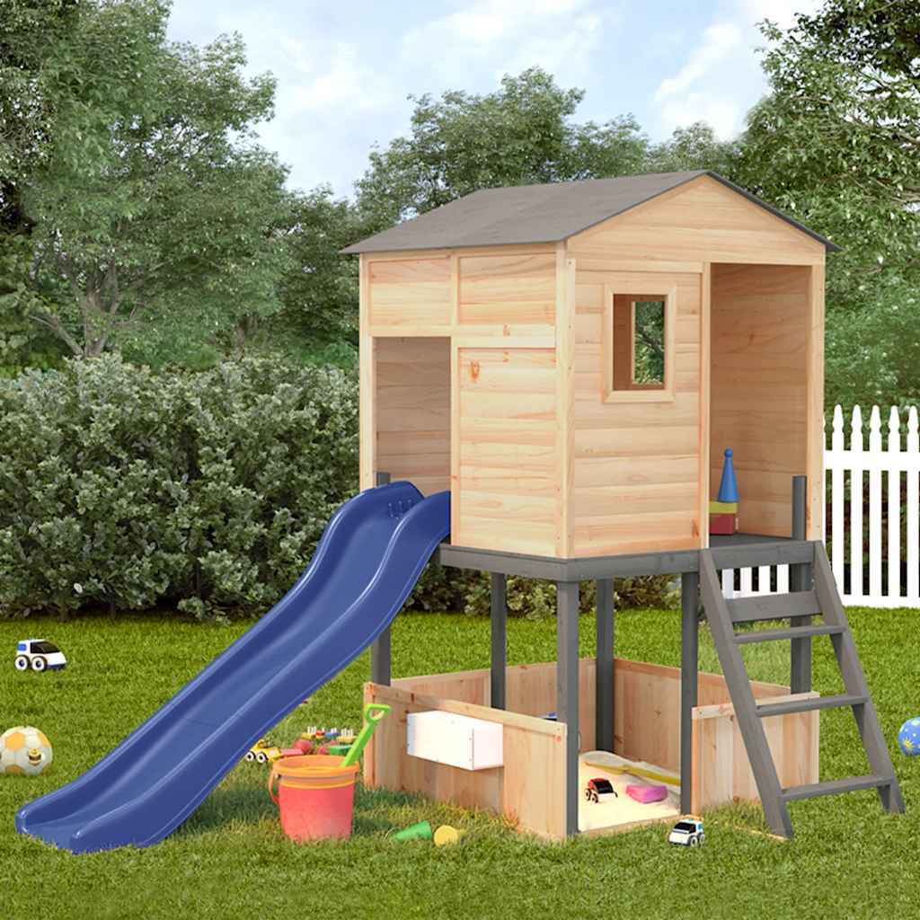 Spielturm Massivholz Tanne
