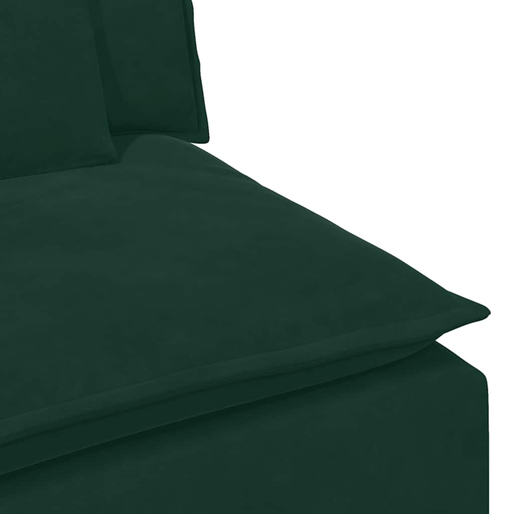 Modulares Sofa mit Kissen Blau