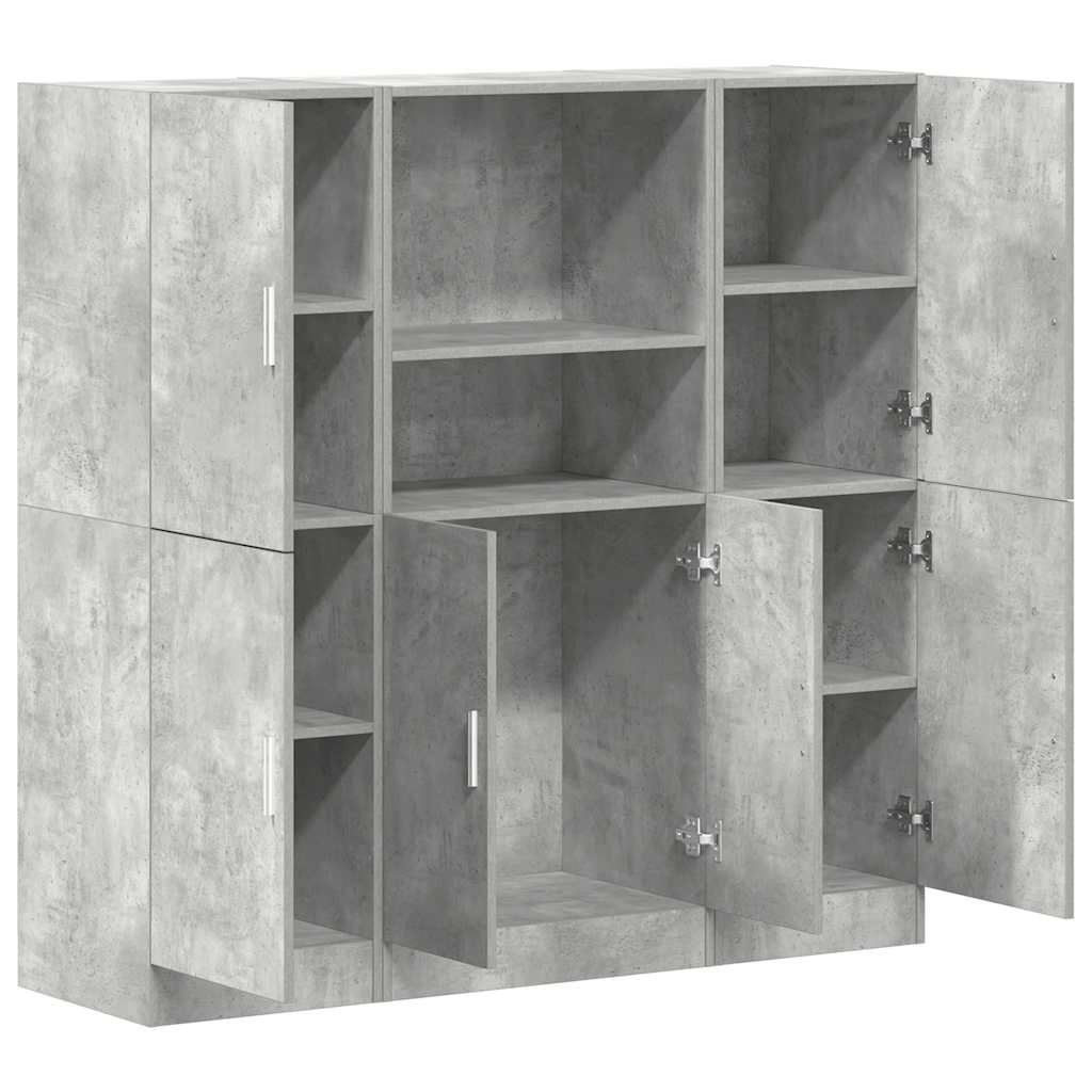 3-tlg. Küchenschrank-Set Weiß Holzwerkstoff