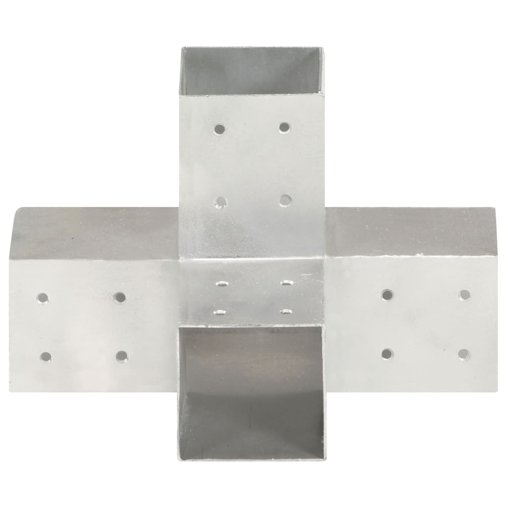 Pfostenverbinder L-Form Verzinktes Metall 71 x 71 mm