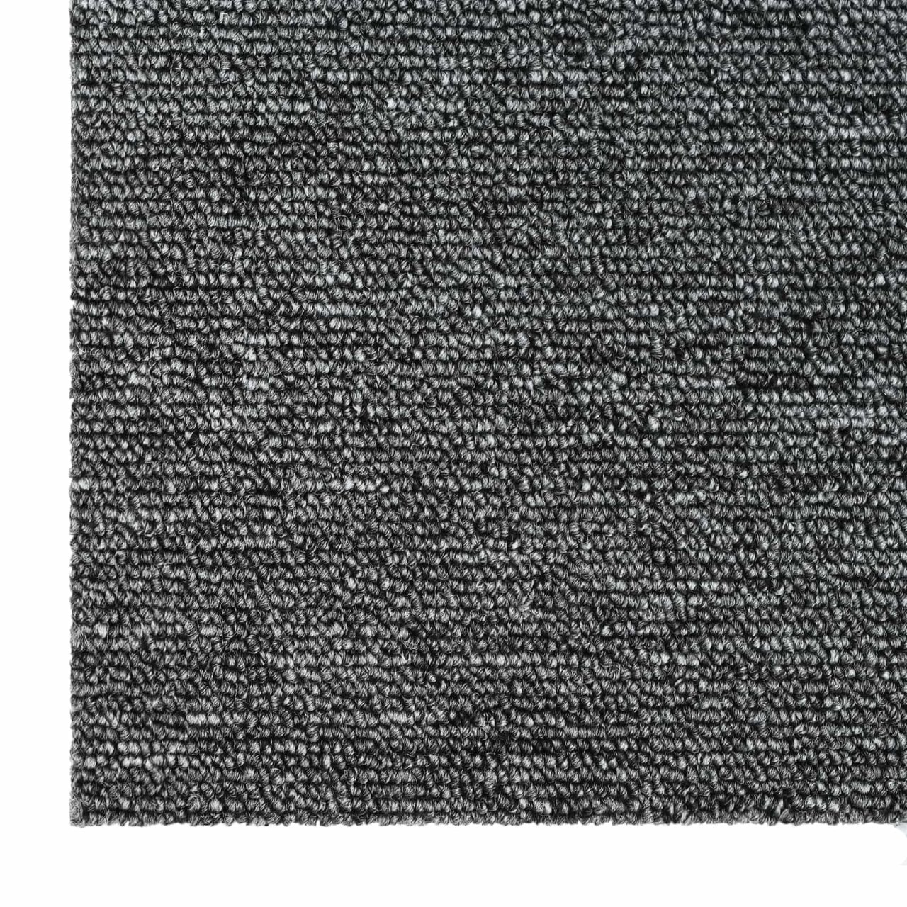 Teppichfliese Hellgrau mit Streifen 50 x 50 cm 4 pcs