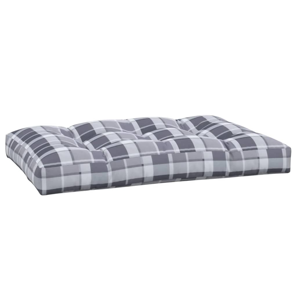 Palettenkissen 50x50x12 cm Grau Stoff