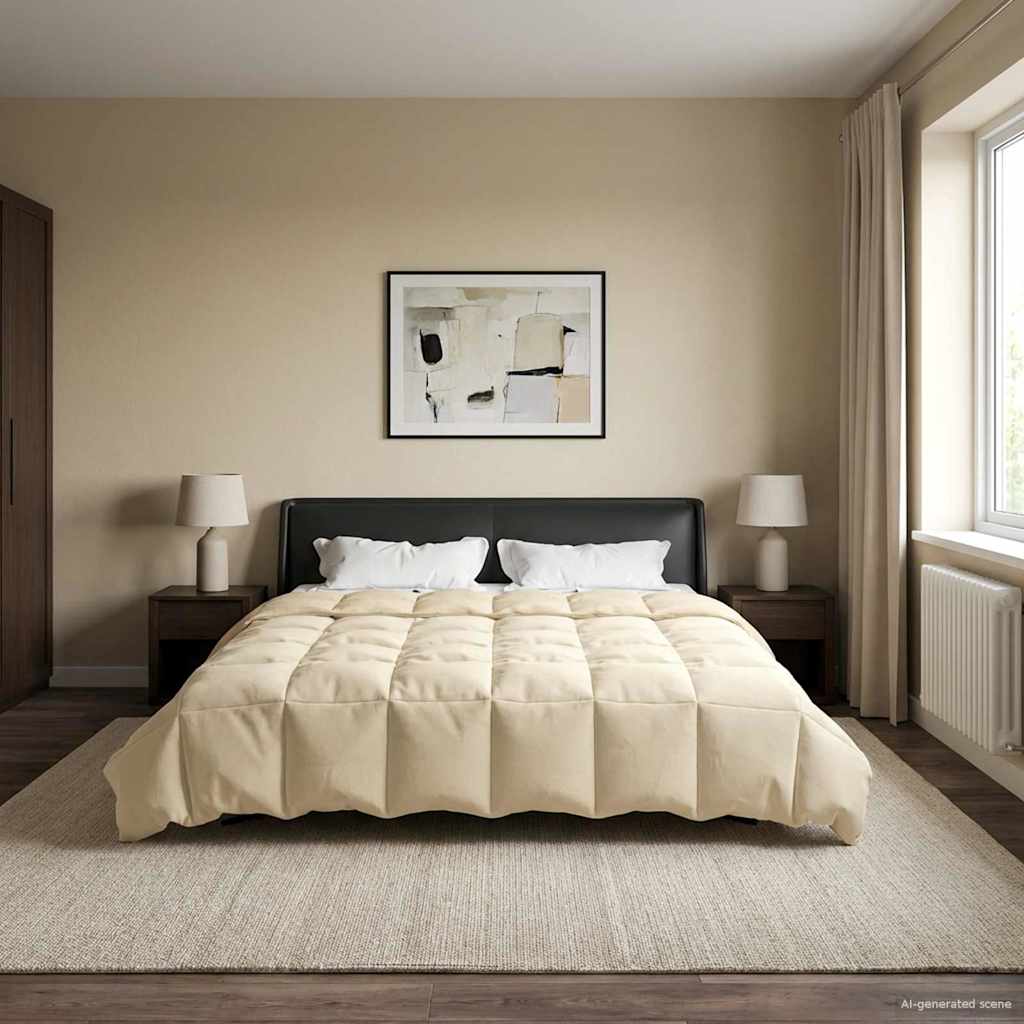 Sommerdecke Gesteppt Anthrazit 135 x 200 cm Mikrofaser