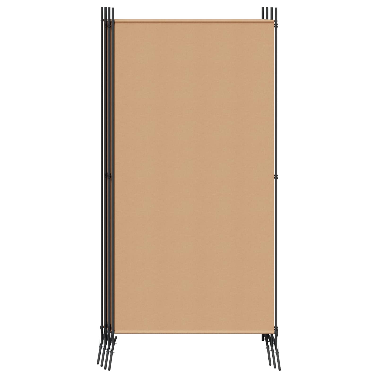 3-tlg. Raumteiler Weiß 260x180 cm Stoff