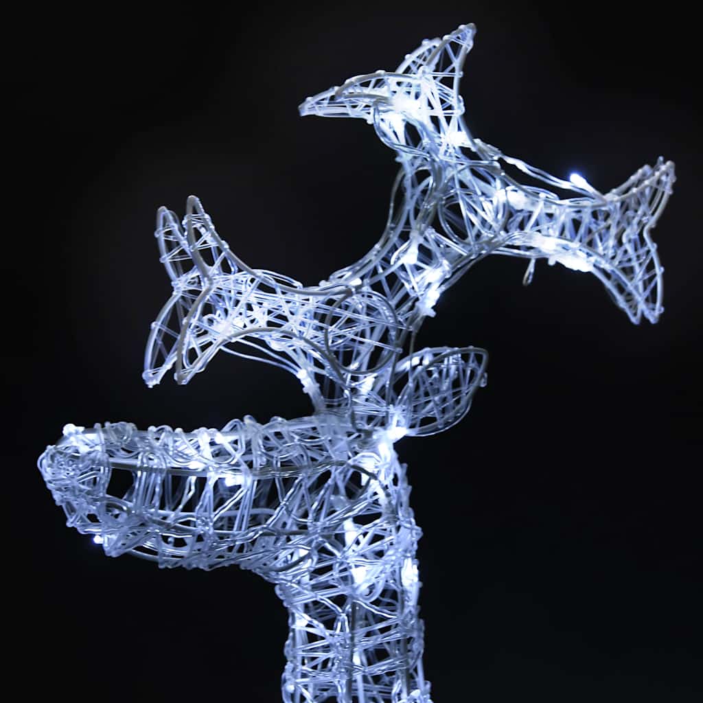 Rentiere Weihnachtsdekoration 2 Stk. 60x16x100 cm Acryl