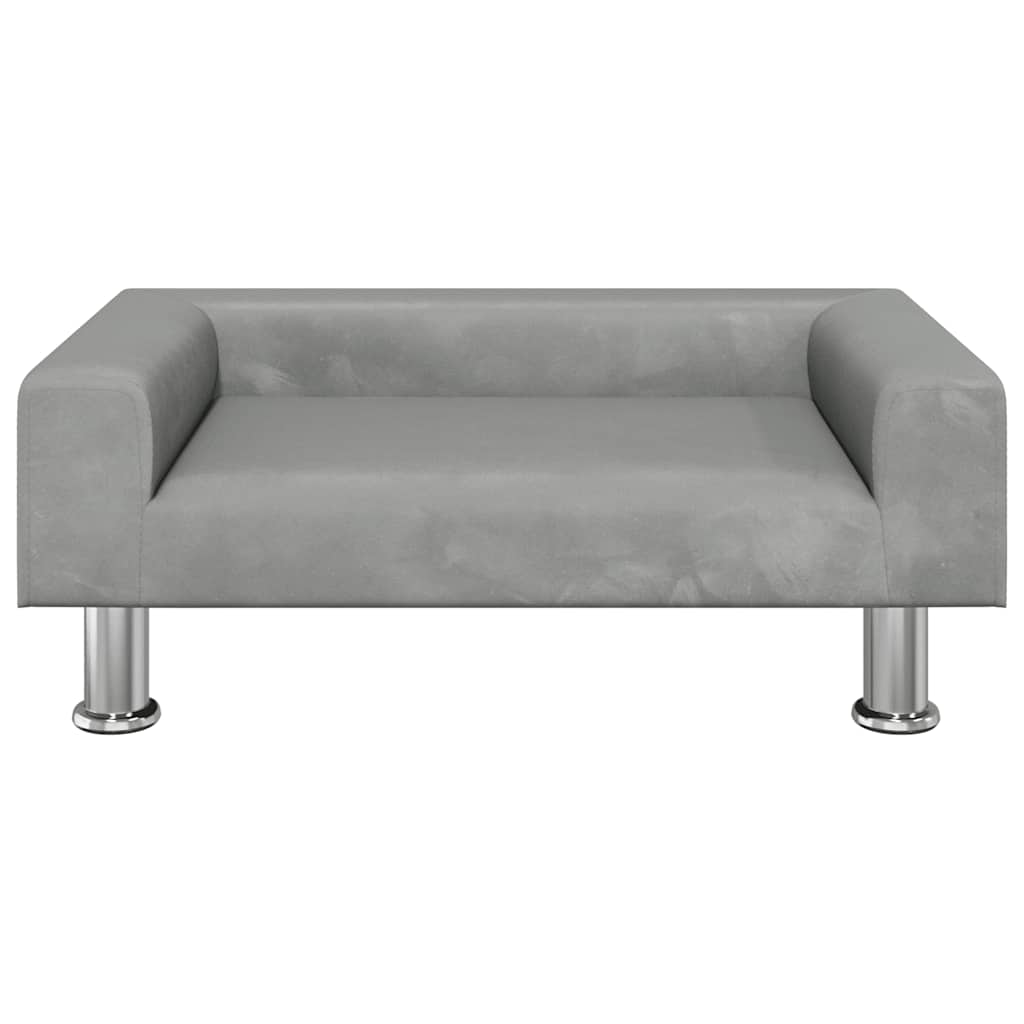 Hundebett Blau 70x45x26,5 cm Samt