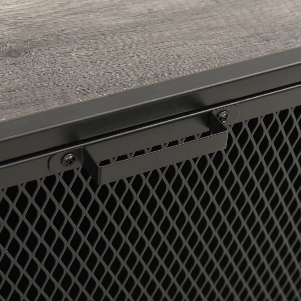 Lagerschränke 2 Stk. Rustikal Braun 72x36x82 cm Metall und MDF