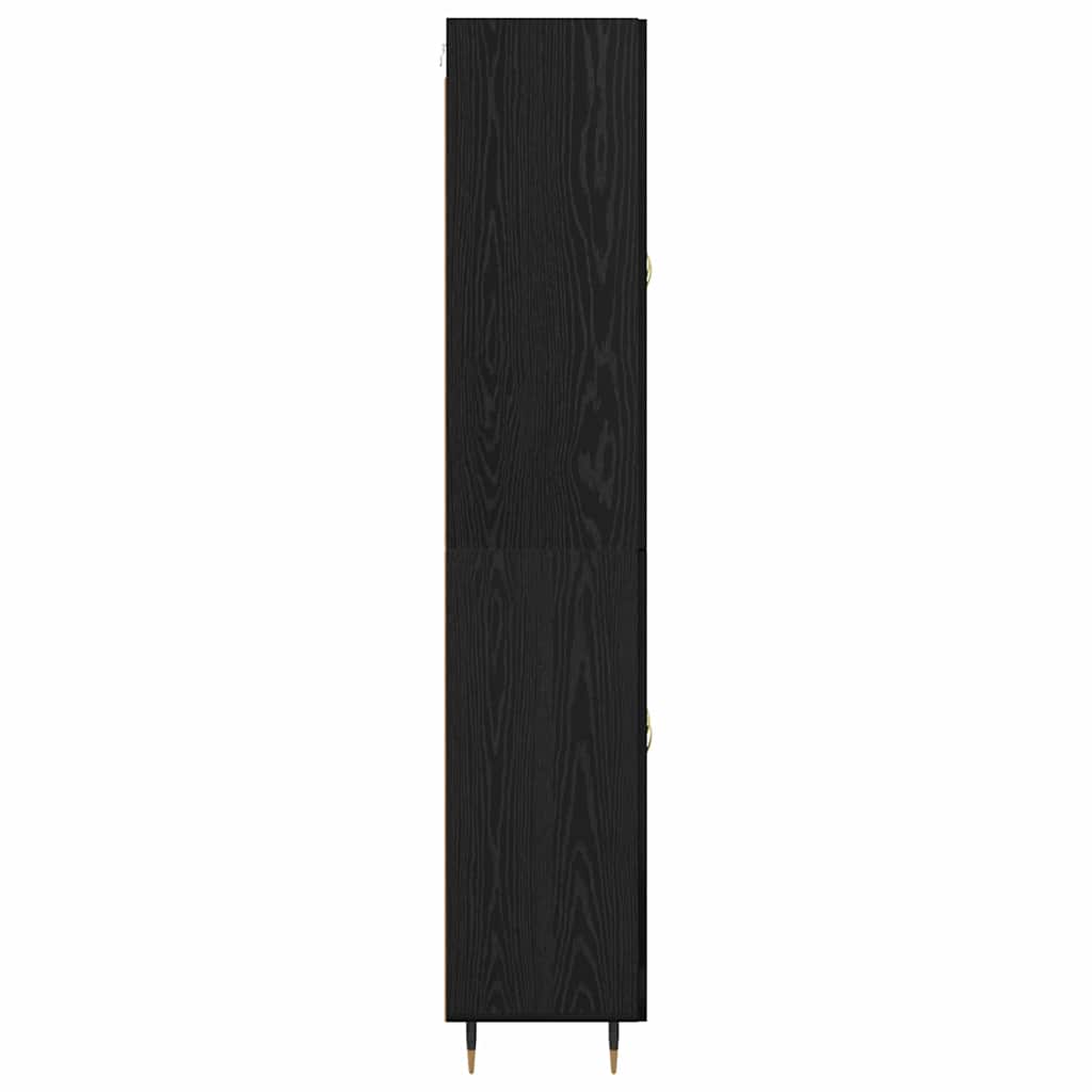 Highboard Betongrau 69,5x34x180 cm Holzwerkstoff