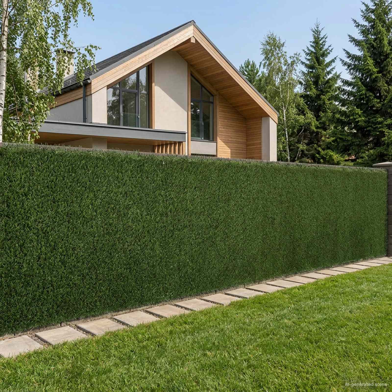 Kunstrasen-Sichtschutz Grün 1x5 m