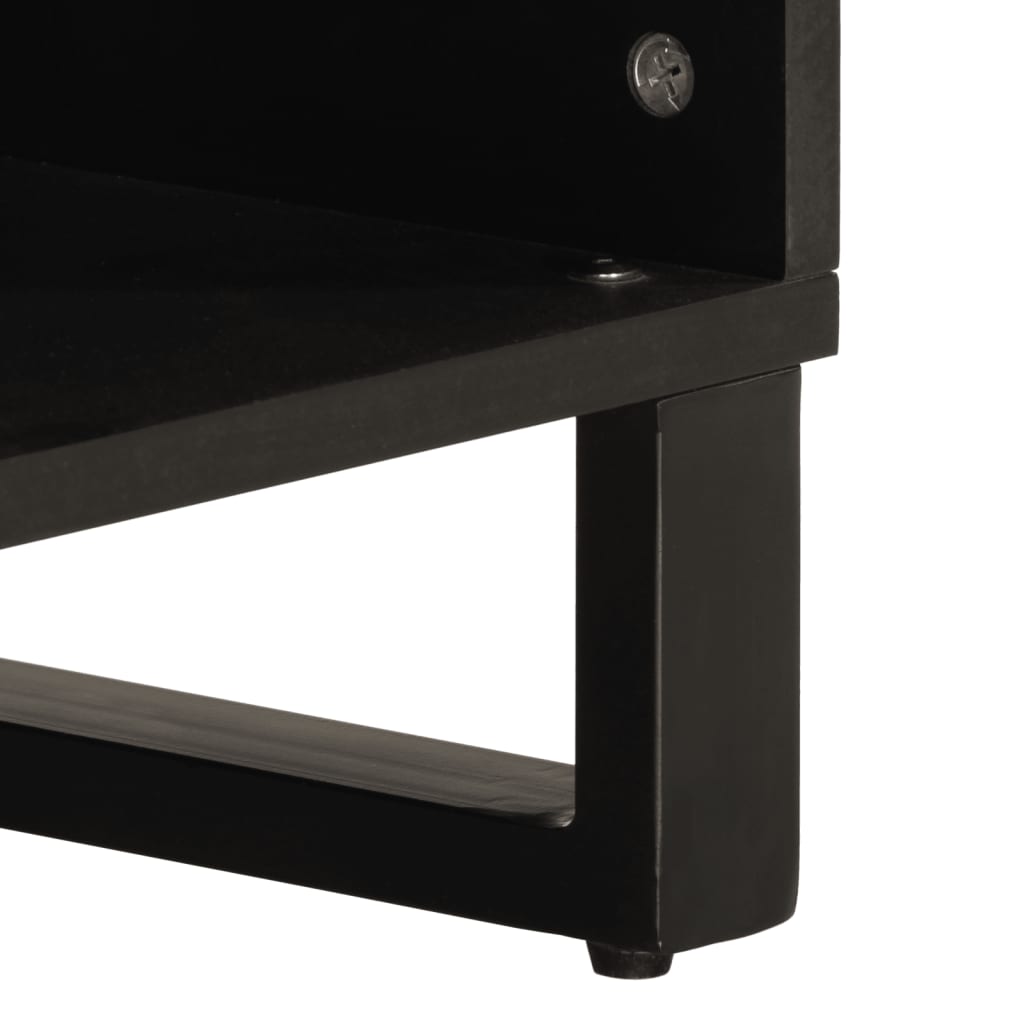 TV-Schrank 100x34x46 cm Raues Massives Mangoholz