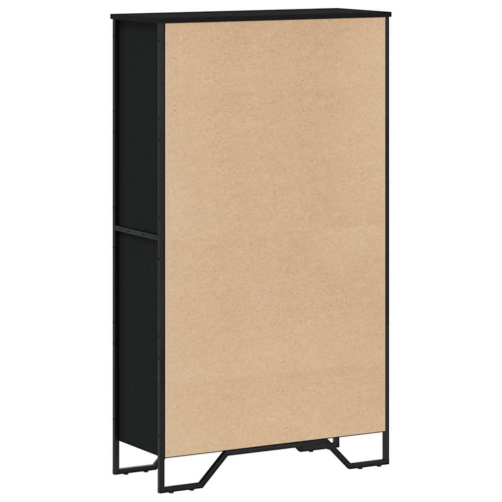 Bücherregal Schwarz 80x31x169 cm Holzwerkstoff