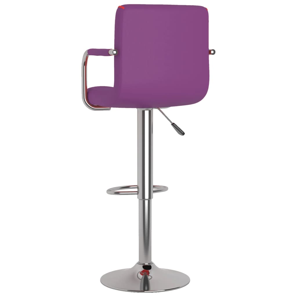 Barhocker 2 Stk. Rot Kunstleder