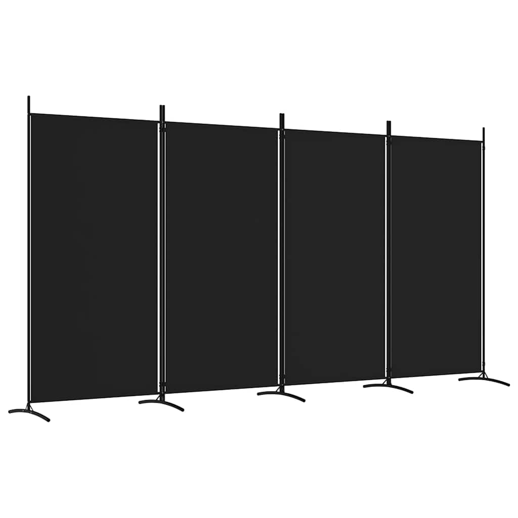 3-tlg. Raumteiler Weiß 260x180 cm Stoff