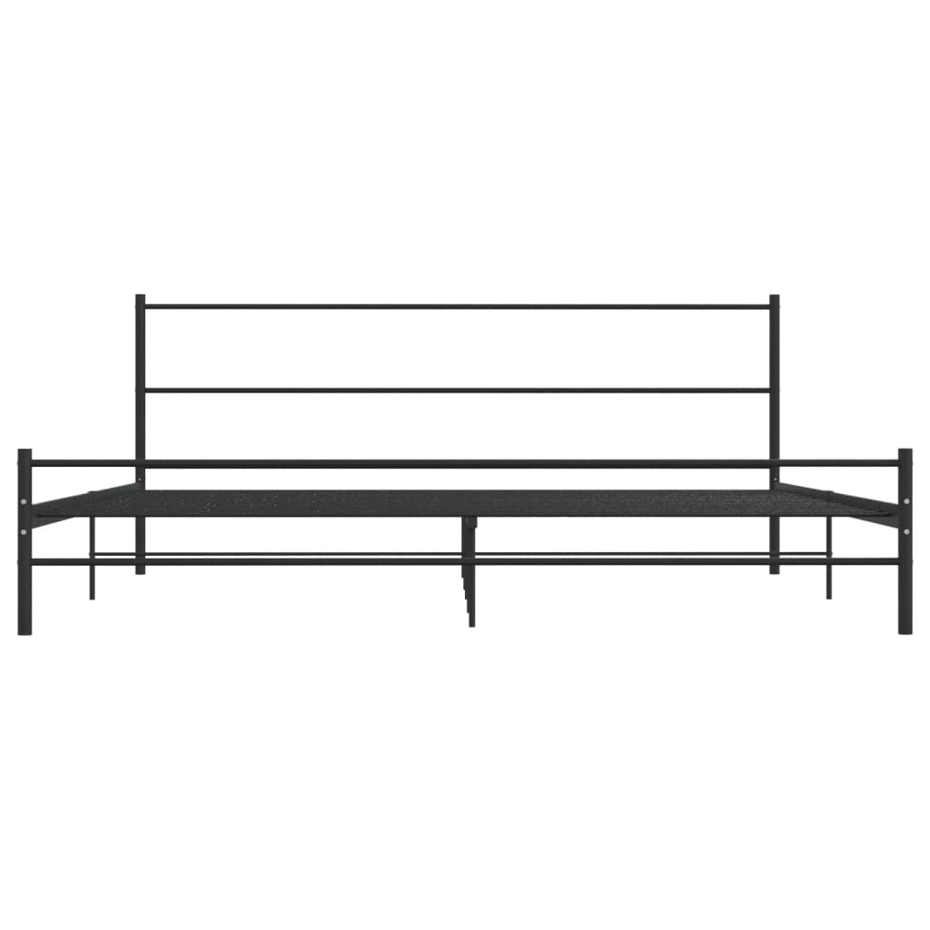 Bettgestell Grau Metall 180×200 cm