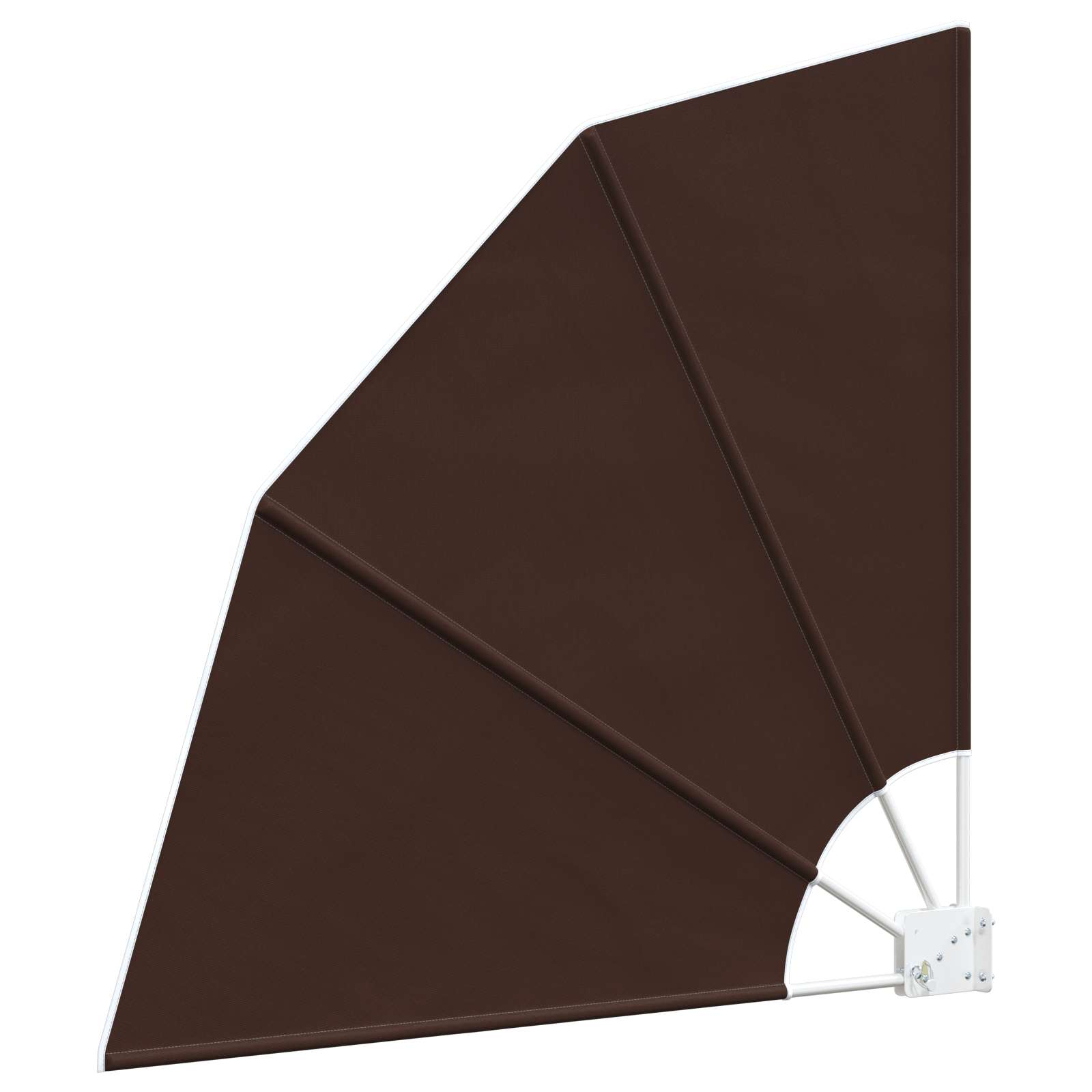 Faltbarer Balkonfächer Grau 210×210 cm