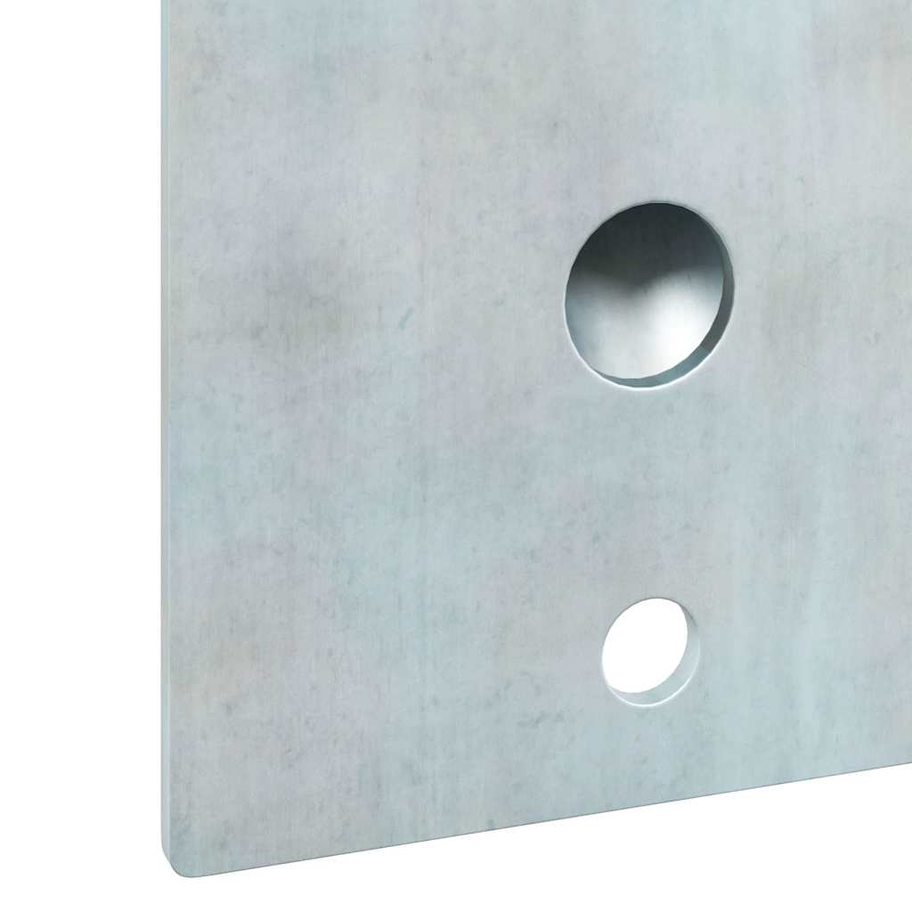 Fahnen Pole Holde Schwarz 10,5 x 7,5 x 0,25 cm Stahl
