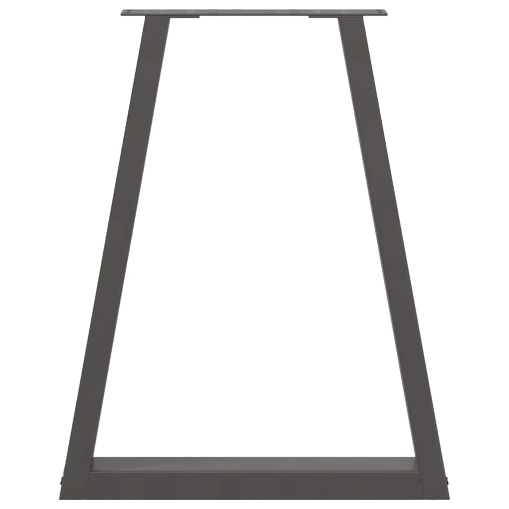 Couchtischbeine V-Form 2 Stück Schwarz 30x(30-31,3) cm Stahl