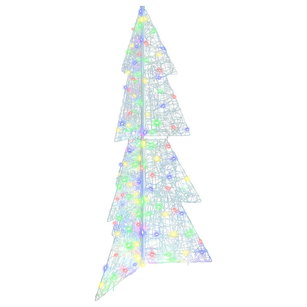 Weihnachtsbaum mit 100 LEDs Warmes Weiß 120 cm Acryl