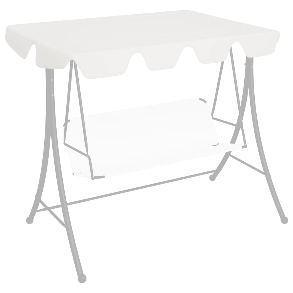 Ersatzdach für Hollywoodschaukel Beige 188/168x145/110 cm