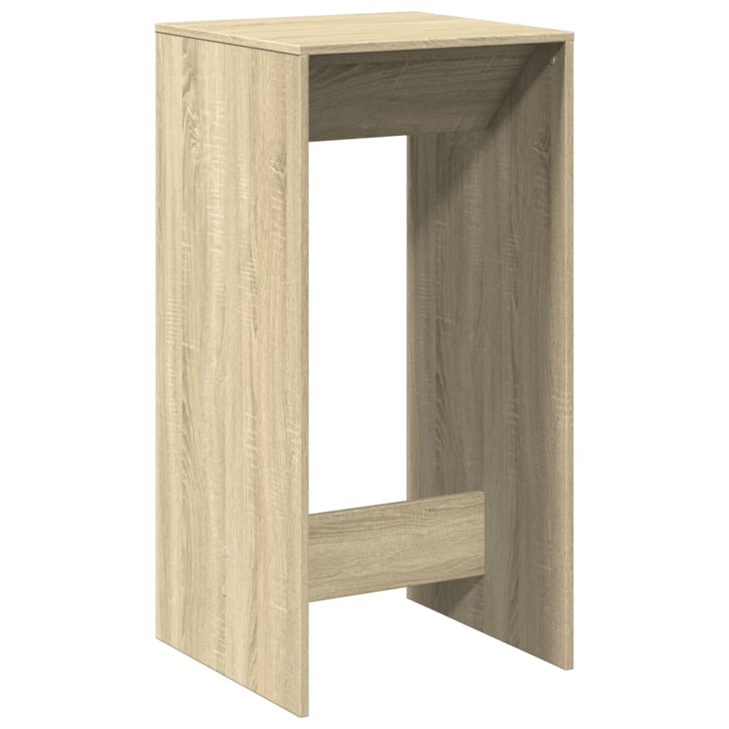 Bartisch Schwarz Eichen-Optik 102 x 50 x 103,5 cm Holzwerkstoff