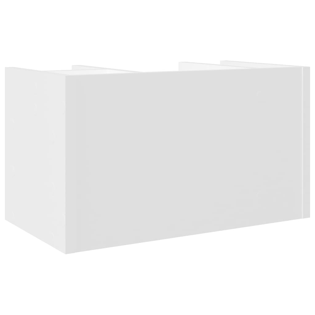 Schreibtisch-Organizer Weiß 44,5x24x25 cm Holzwerkstoff