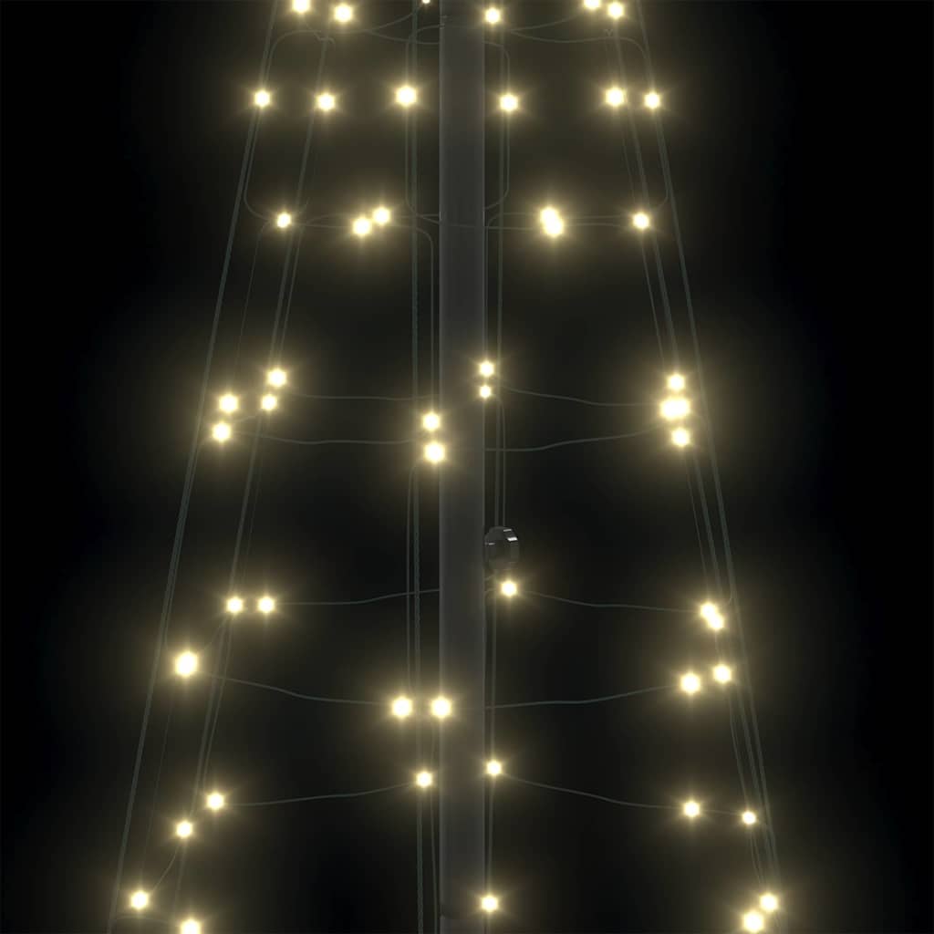 LED-Weihnachtsbaum mit Erdspießen 220 LEDs Warmweiß 180 cm