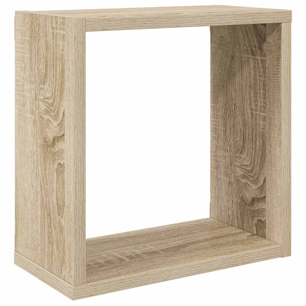 Würfelregale 2 Stk. Weiß 30x15x30 cm