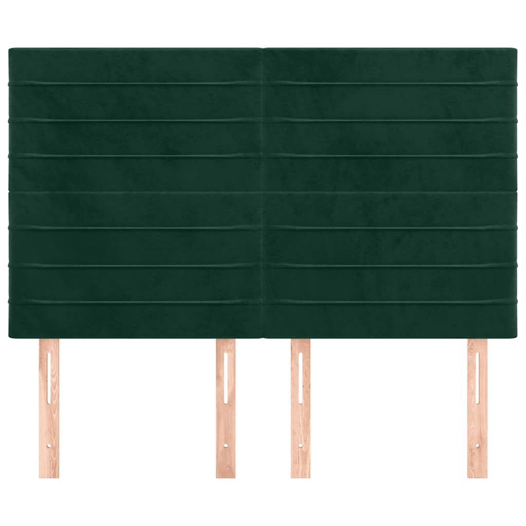 Kopfteil Hellgrau 80x5x118/128 cm Samt