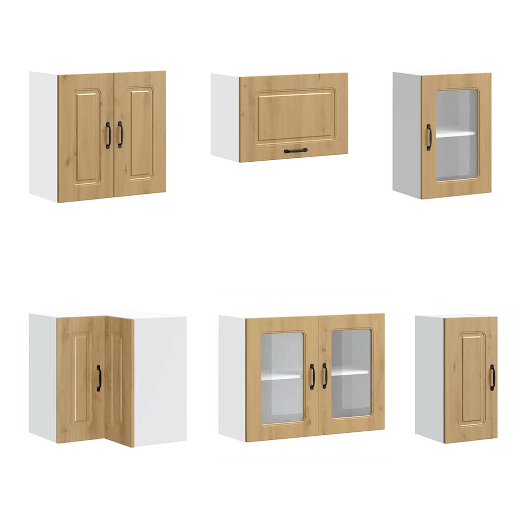 11-tlg. Küchenschrank-Set Kalmar Weiß Holzwerkstoff