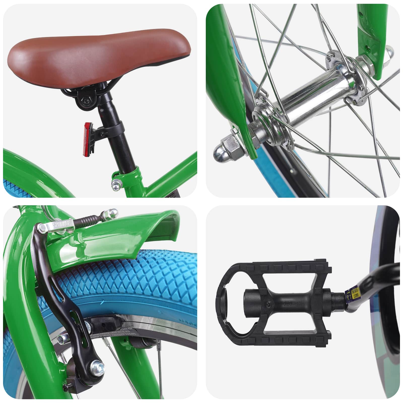 Kinderfahrrad 16 Zoll für 4-6 Jahre alt Schwarz