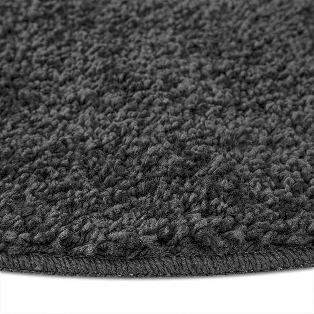 Anti-Rutsch Shaggy Teppich Dunkelgrau 200 x 200 cm PP