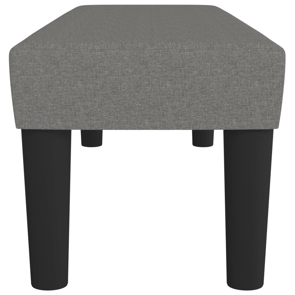 Sitzbank Hellgrau 70x30x30 cm Stoff