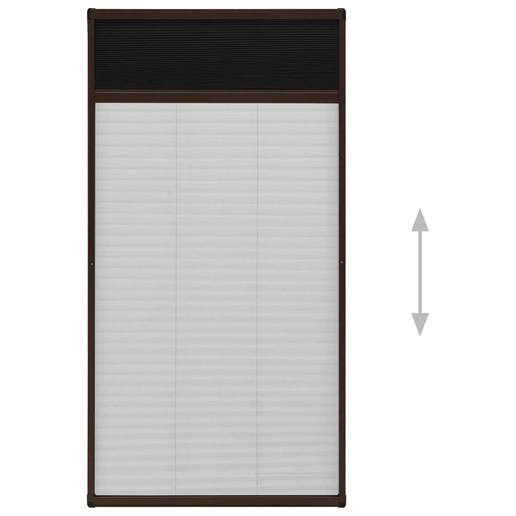 Plisse Insektenschutz-Fenster 80×160 cm